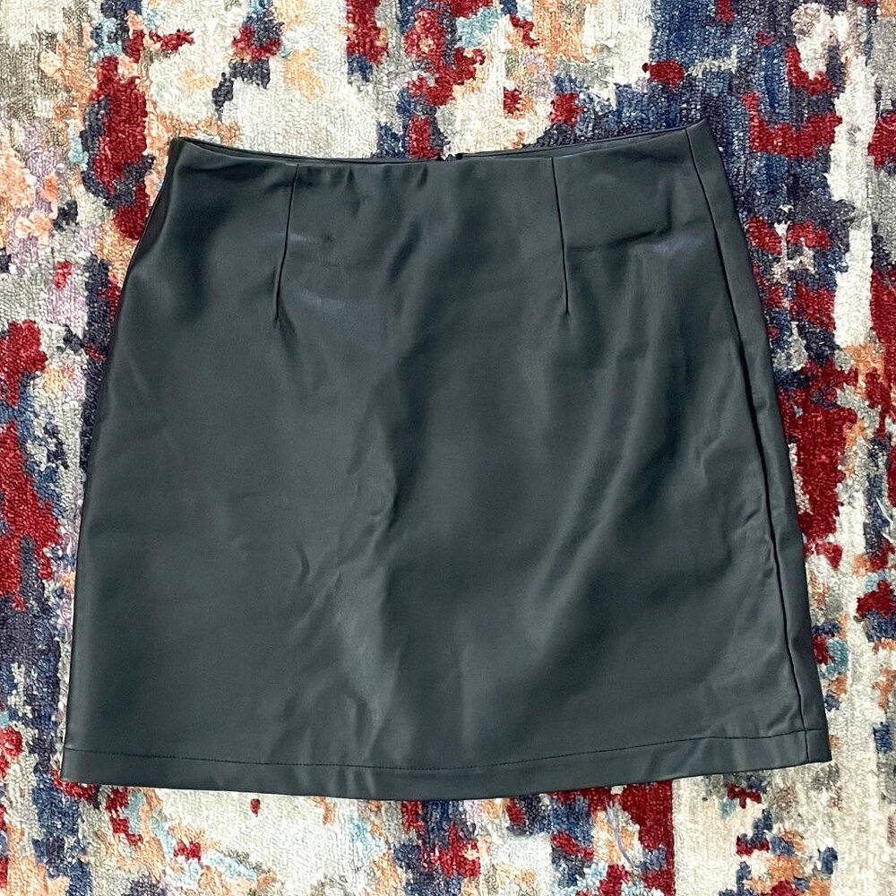 LBLC Faux Leather Mini Skirt S